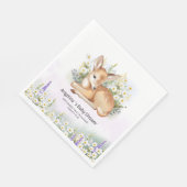 パーティーナプキンは可愛らしい子鹿の赤ちゃんシャワー スタンダードランチョンナプキン (角)