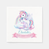 パーティーナプキンは魔法の誕生日パーティーに。 スタンダードカクテルナプキン (正面)