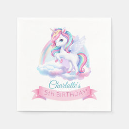 パーティーナプキンは魔法の誕生日パーティーに。 スタンダードカクテルナプキン