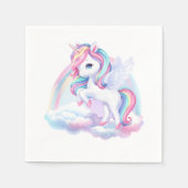 パーティーナプキンは魔法の誕生日パーティーに。 スタンダードカクテルナプキン (正面)