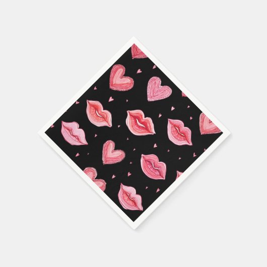 パーティーナプキンハッピーバレンタインデー スタンダードカクテルナプキン (角)