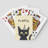 パーティーハットキャットパーフェクトデイバースデーパーティーゲーム トランプ (裏面)