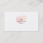 パーティーハットビジネスカード（青と黄） 名刺 (裏面)