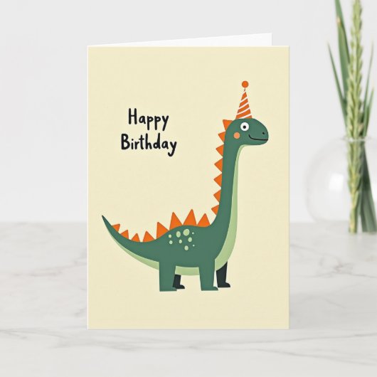 パーティーハットビーストの誕生日カード カード (正面)