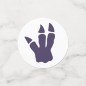 パーティーハットピンクと紫の誕生日の恐竜Tレックス コンフェッティ (スモール正面)