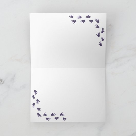 パーティーハットピンクレックスの恐竜Tハッピーバースデー カード (内部)