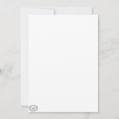 パーティーハットフラットグリーティングカード付きヤギ サンキューカード (裏面)