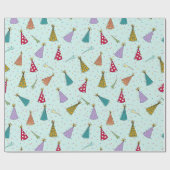 パーティーハットラッピング紙 ラッピングペーパー (フラット)