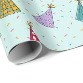 パーティーハットラッピング紙 ラッピングペーパー (ロールコーナー)