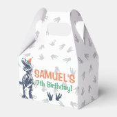 パーティーハット誕生日パーティーの恐竜Tレックス フェイバーボックス (正面サイド)