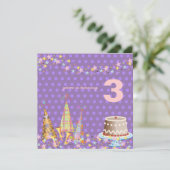 パーティーハット，子どもの誕生日パーティー 招待状 (スタンド正面)