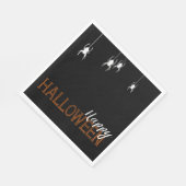 パーティーハッピーオレンジハロウィンスパイダース |パーティー スタンダードランチョンナプキン (角)