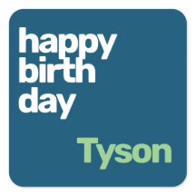 パーティーハッピーバースデーミニマル紫グリーン