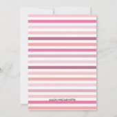 パーティーハリネズミとカップケーキ 招待状 (裏面)