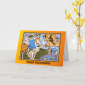 パーティーハロウィーンカード カード (黄色い花)