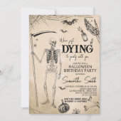 パーティーハロウィーン誕生日パーティーに行きたい 招待状 (正面)