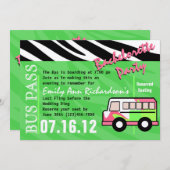 パーティーバスバチェロレッテバス 招待状 (正面/裏面)