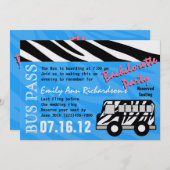 パーティーバスバチェロレッテバス 招待状 (正面/裏面)