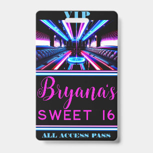 パーティーバス グローライト ダンスフロア VIPパス バッジ