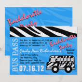 パーティーバス ブライズメイドパーティーバッシュ 招待状 (正面/裏面)