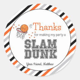 パーティーバッグシール |誕生日ありがとう ラウンドシール