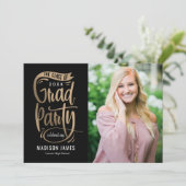 パーティーバナー卒業発表招待状 招待状 (スタンド正面)