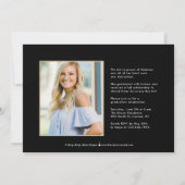 パーティーバナー卒業発表招待状 招待状 (裏面)