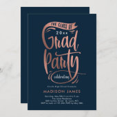 パーティーバナー編集可能カラー目盛招待状 案内状 (正面/裏面)