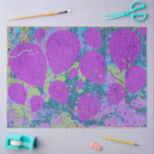 パーティーバルーンのアートワーク紫の青の緑 薄葉紙 (クラフト)