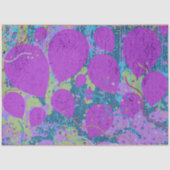 パーティーバルーンのアートワーク紫の青の緑 薄葉紙 (正面)