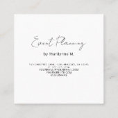 パーティーバルーンイベントプランナー スクエア名刺 (裏面)