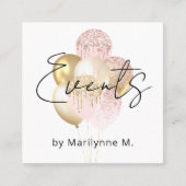 パーティーバルーンイベントプランナー スクエア名刺 (正面)