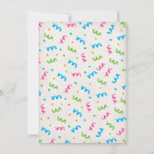 パーティーバルーン動物誕生日招待状 招待状 (裏面)