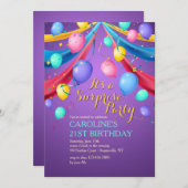 パーティーバルーン招待状 招待状 (正面/裏面)