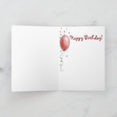 パーティーバルーン – グリーティングカード (内部)