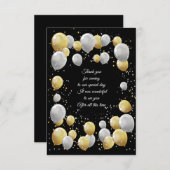 パーティーバルーン サンキューカード (正面/裏面)