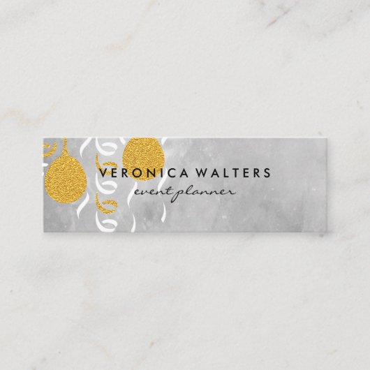 パーティーバルーン スキニー名刺 (正面)