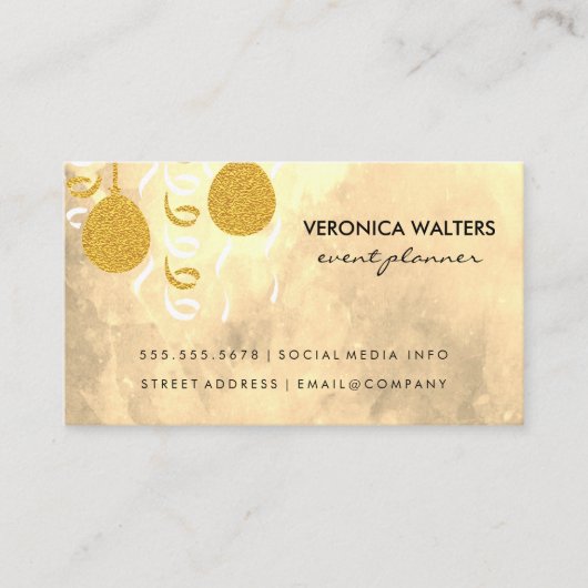 パーティーバルーン/仮面(エグゼクティブ) 名刺 (正面)