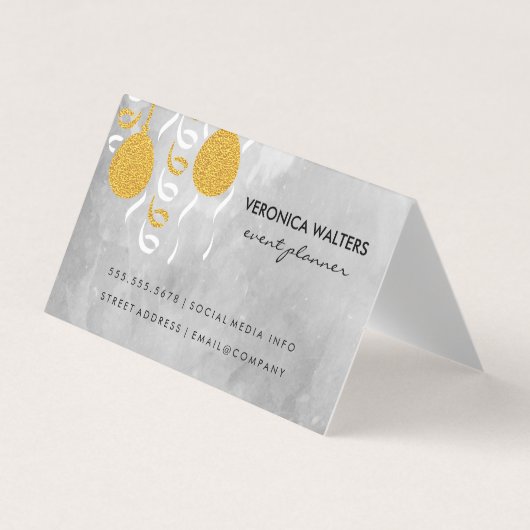 パーティーバルーン/仮面 名刺 (正面)