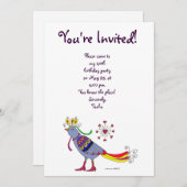 パーティーバードウクライナフォークアートバイヴェラトレンバッハ 招待状 (正面/裏面)