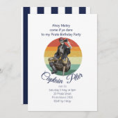 パーティーパイレーツ 招待状 (正面/裏面)