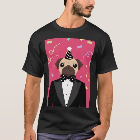 パーティーパグ Tシャツ (正面)