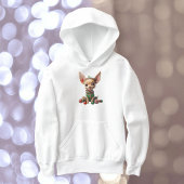 パーティーパップクリスマスドッグガールズフード付きスウェットシャツ