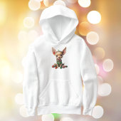 パーティーパップクリスマスドッグボーイのフード付きスウェットシャツ