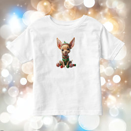 パーティーパップクリスマスドッグ幼児のティー トドラーTシャツ