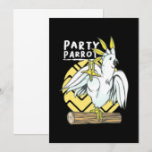 パーティーパロット 招待状 (正面/裏面)