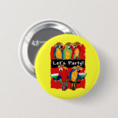 パーティーパロット 缶バッジ (正面&裏面)