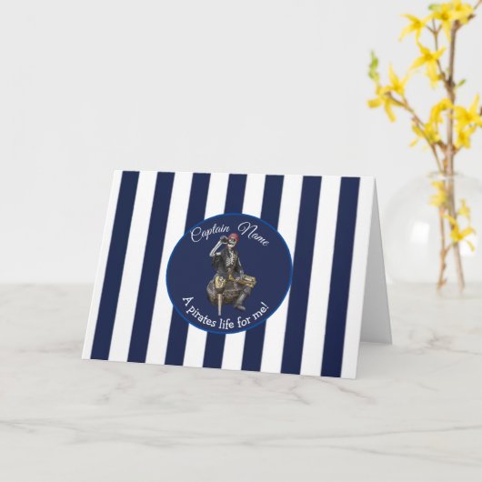 パーティーピラートボーイ テーマ カード (黄色い花)