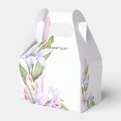 パーティーピンクのユリの花ゴールデンフレームビューティフル フェイバーボックス (裏面サイド)