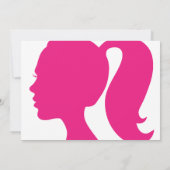 パーティーピンクの花嫁 招待状 (裏面)